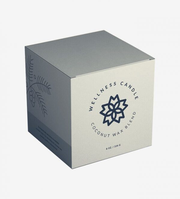 Candle Packaging Box With Gold Stamping